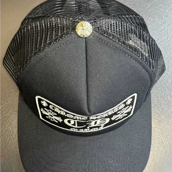 Brand New CH Chrome Hearts Miami Exclusive Trucker Hat – Black